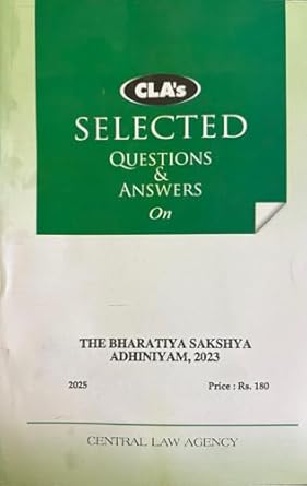 CLA's Bharatiya Sakshya Adhiniyam (BSA) (Question & Answers) (English)